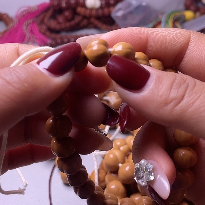 果***子手串猴头核桃11尺寸镜面柯基屁桃手持全品无暇