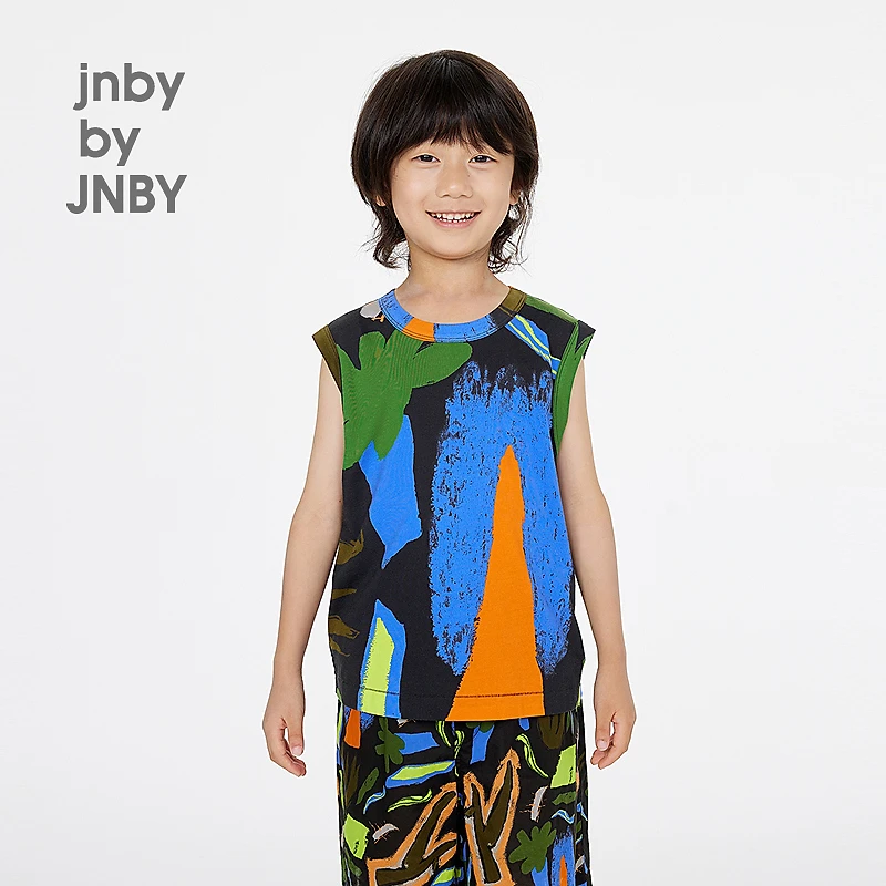 新款江南布衣童装背心H型圆领套头25夏男女童1P6010570