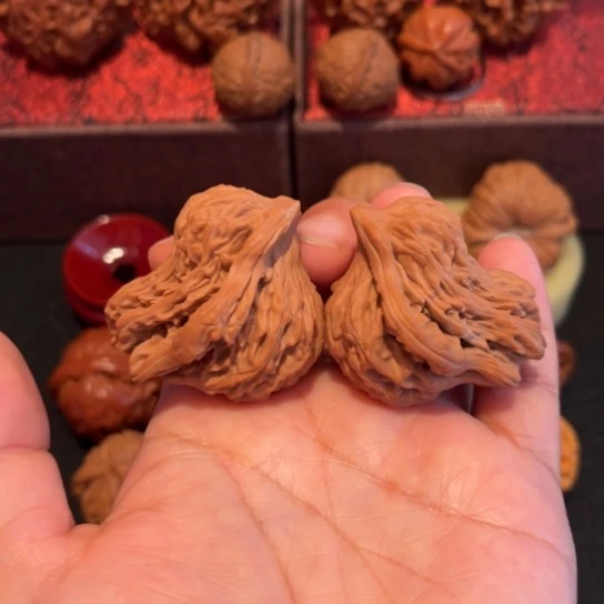 开***麻文玩核桃吊坠小鸟