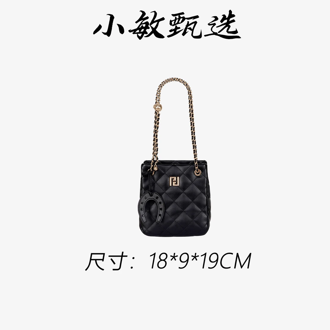 【小敏精选】渠道货GQ-1826-黑色简约大气新款女士手提包