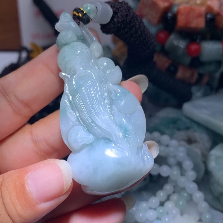 颈饰未镶嵌翡翠保真天然A货翡翠