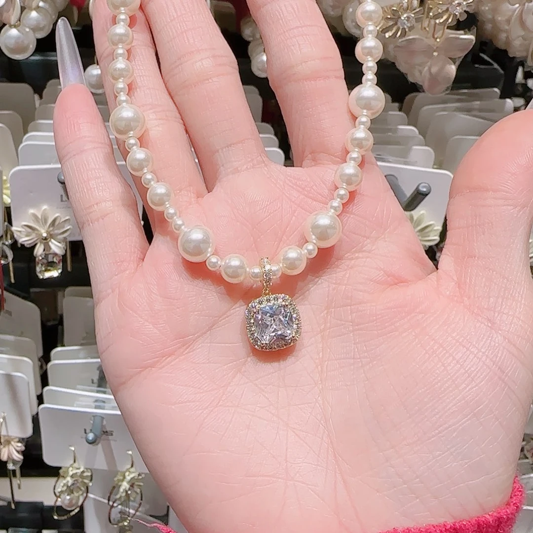 锆石铜合金925银项链