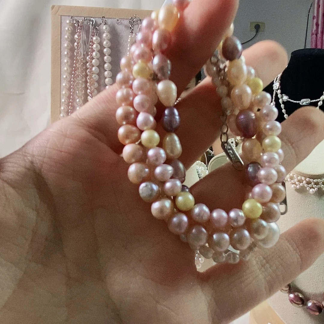 未镶嵌天然淡水珍珠项链 淡水珍珠