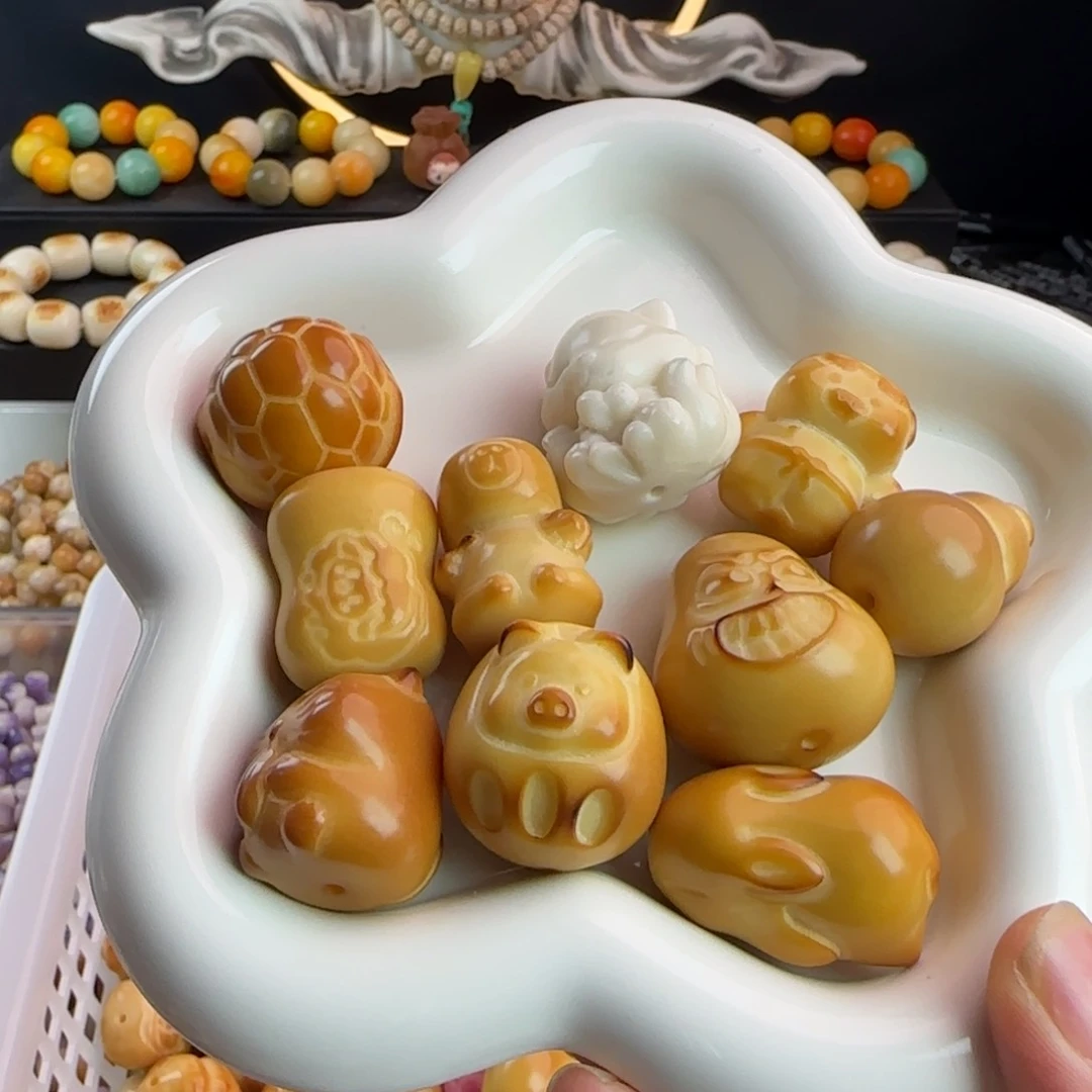 菩提根/象牙果手串微瑕牙果大尺寸10颗混组合5