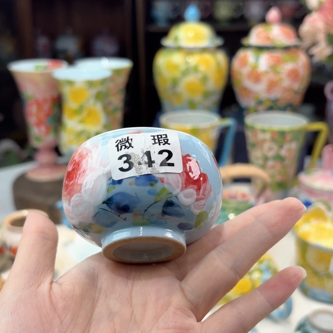 暮****y景德镇手绘高温釉下彩陶瓷茶具