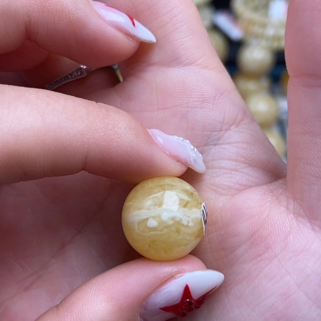 蜜蜡未镶嵌珠宝奇石14.8mm