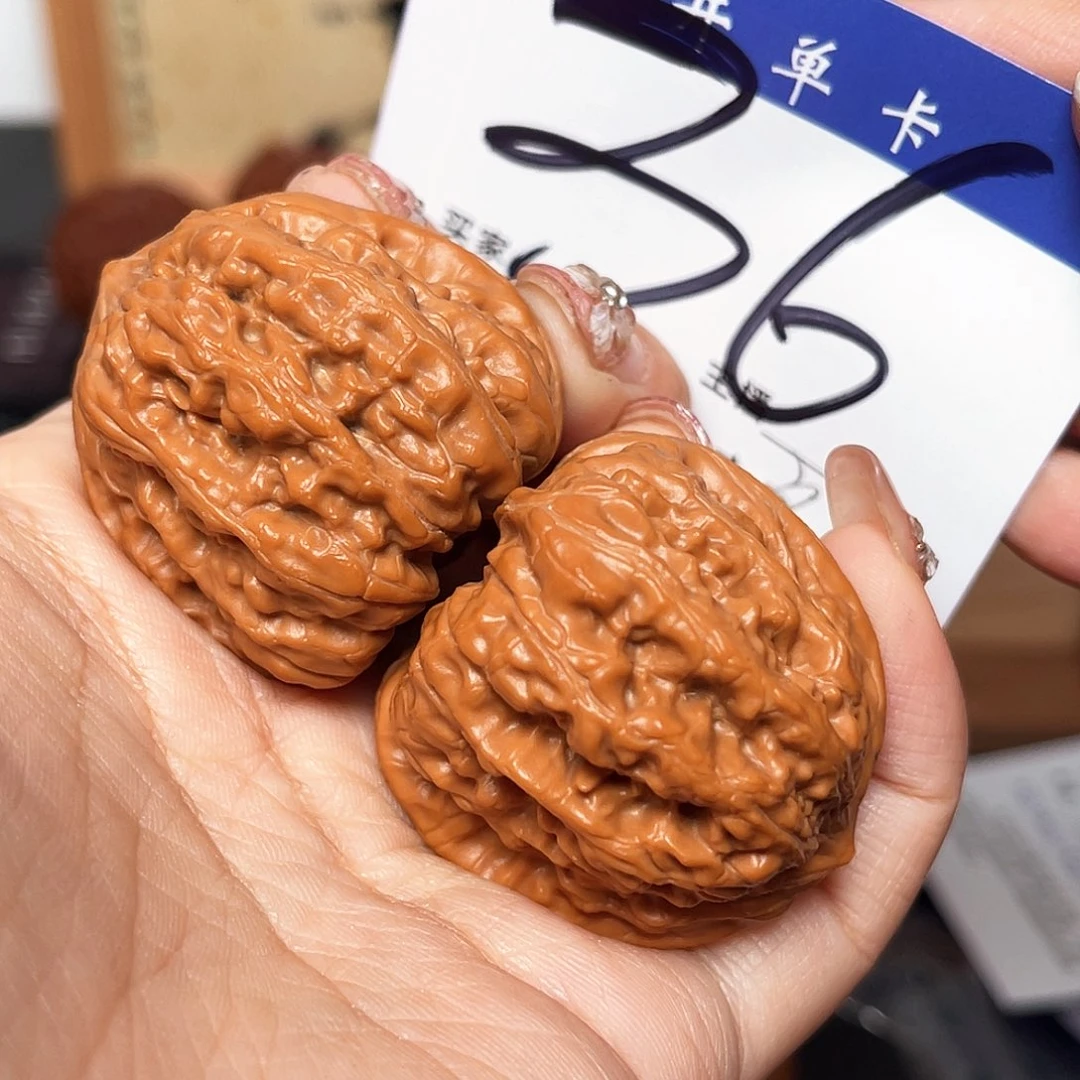 文玩核桃吊坠平谷凹底38+尺寸y