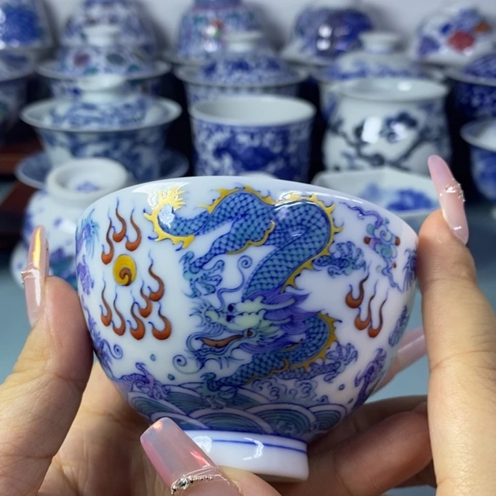 摆件景德镇纯手工手绘茶器