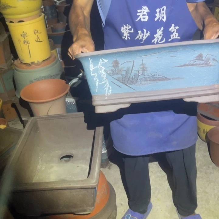 紫砂花盆紫砂花盆