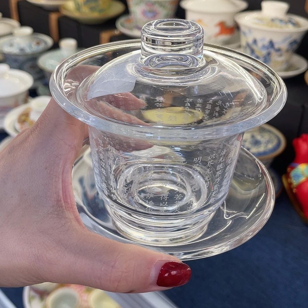 陶景德陶瓷盖碗茶具