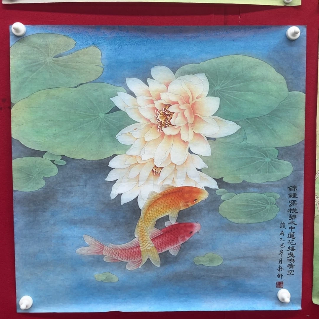 国画绘画作品多次参加全国