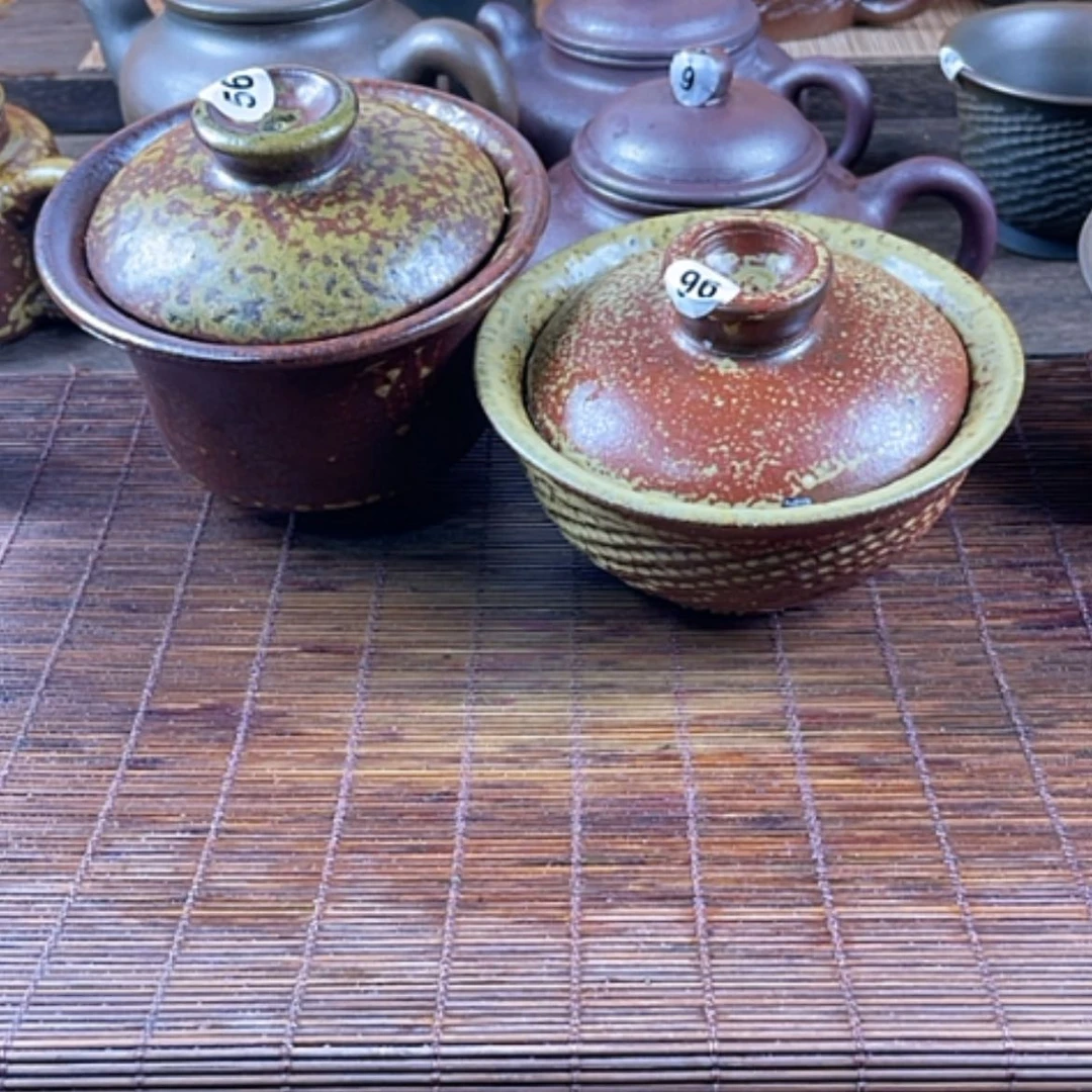 【闪购商品】抱***婆柴烧盖碗2套瑕福利