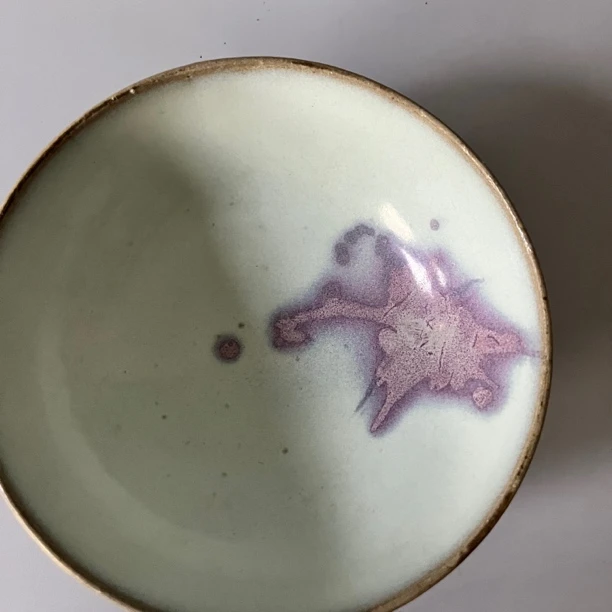 2911 天青釉挂紫斑碗