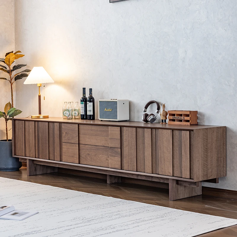 实木电视柜客厅电视柜家用宋氏美学中古风北欧风电视柜北沐实木