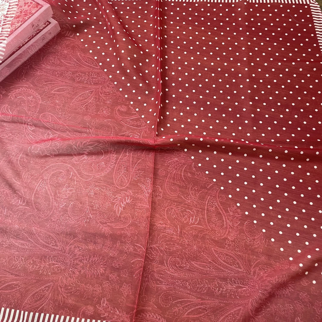 【波点红腰果】西丽纱70*70女士品质丝巾长条薄款爆款丝巾