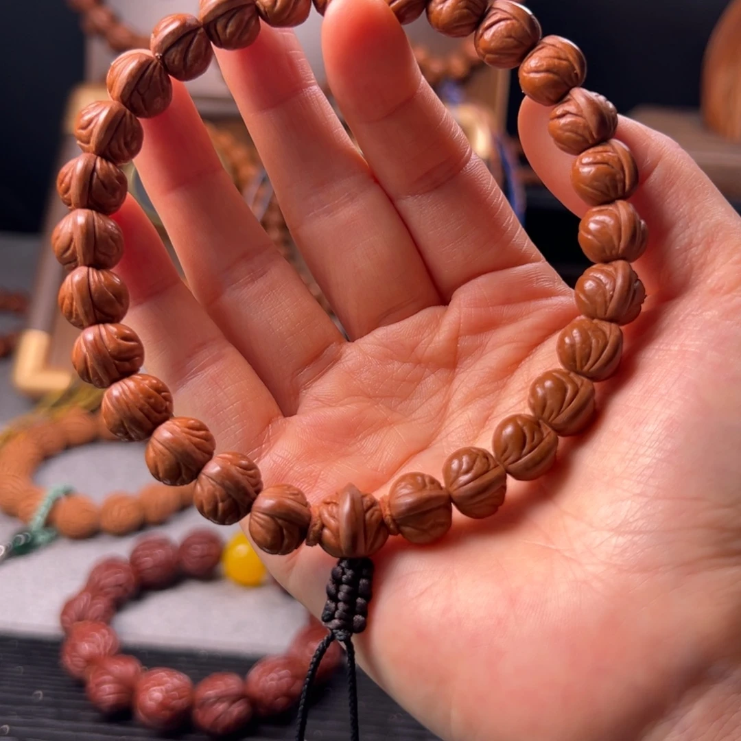 桃核吊坠11野生玉麒麟