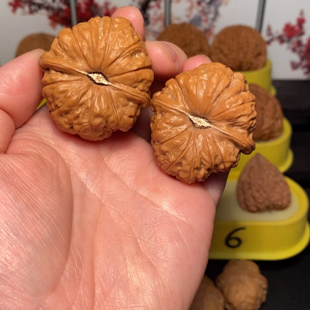 文玩核桃把件糖****K40尺南瓜墩核桃