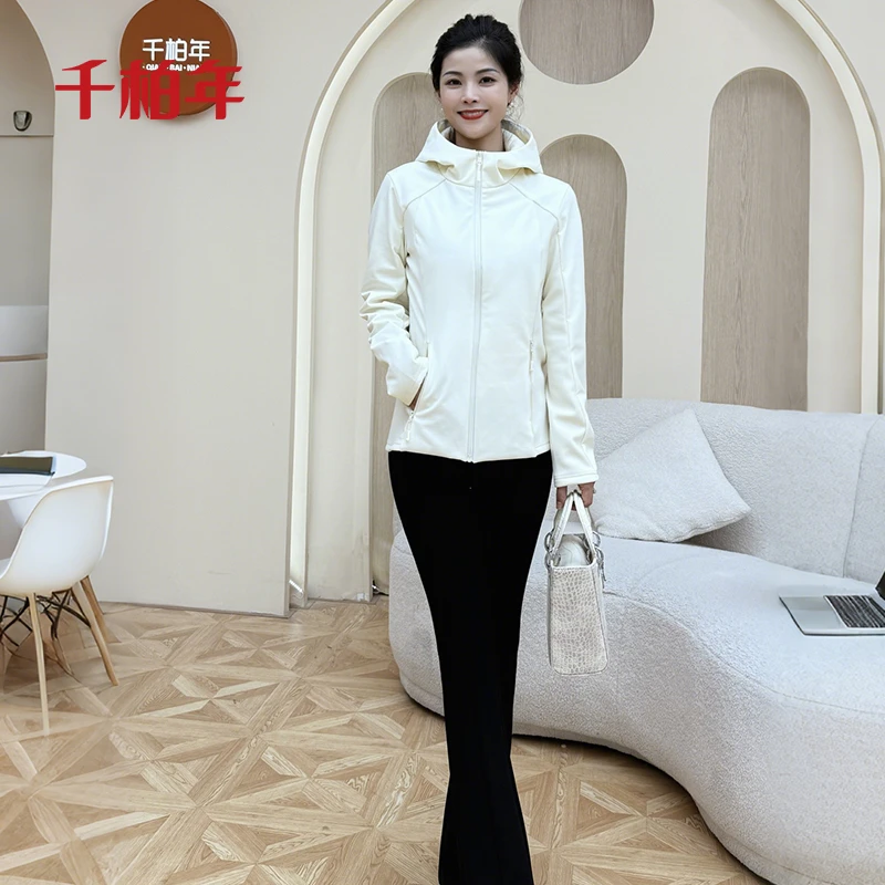 千柏年【暖宝宝】冬季必备进口科技银狐绒三防冲锋羽绒服-C3832