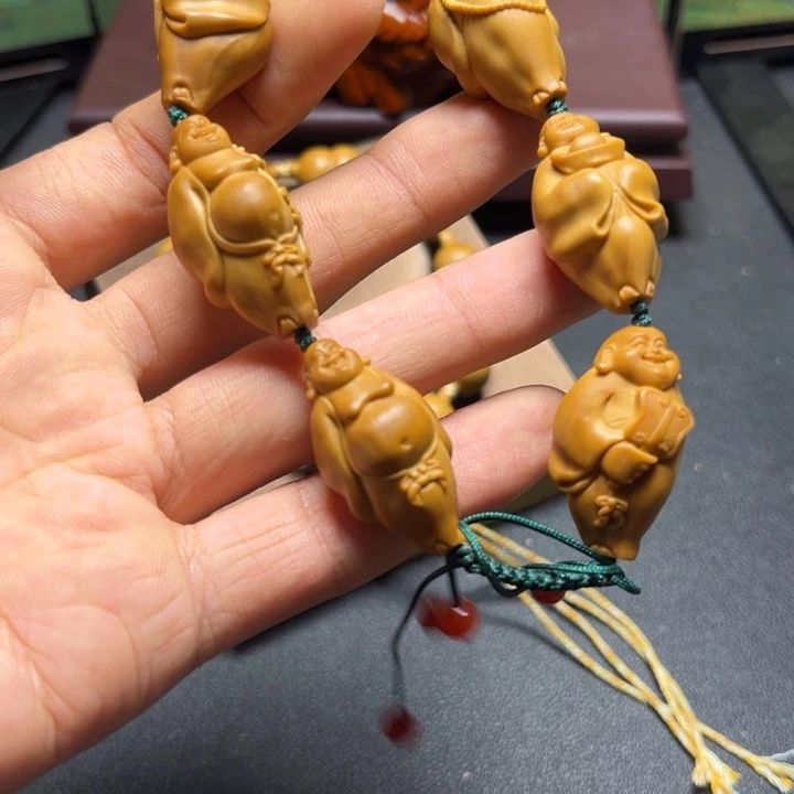 橄榄核手串/手链橄榄核雕六福弥勒