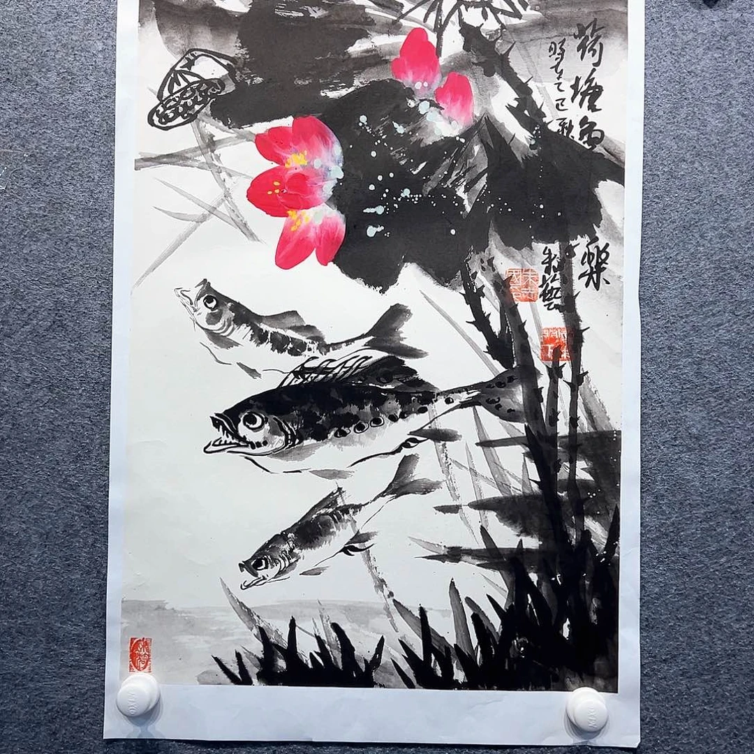 国画纯手绘系列画心