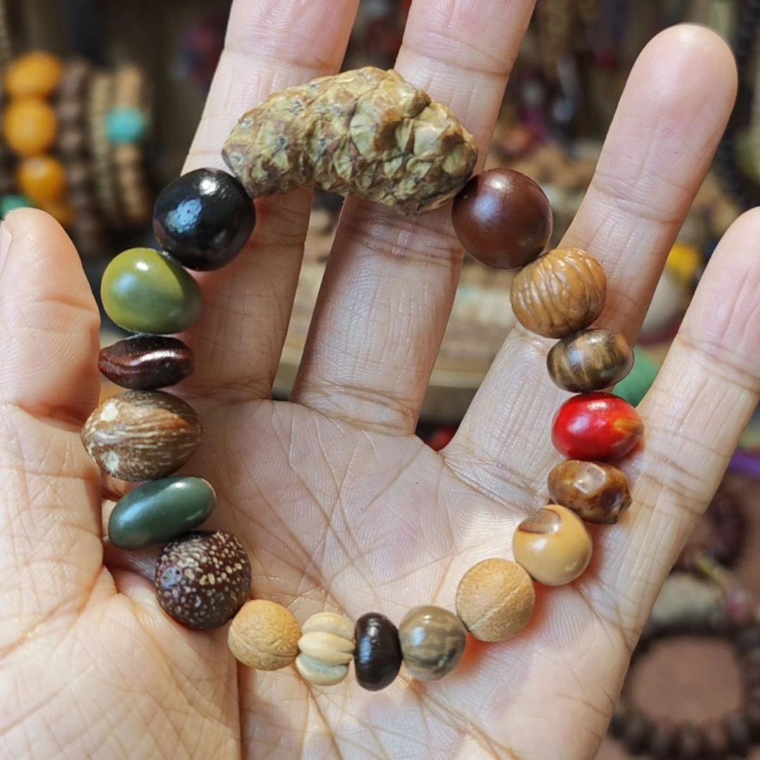 吊坠紫金鼠18籽菩提手串