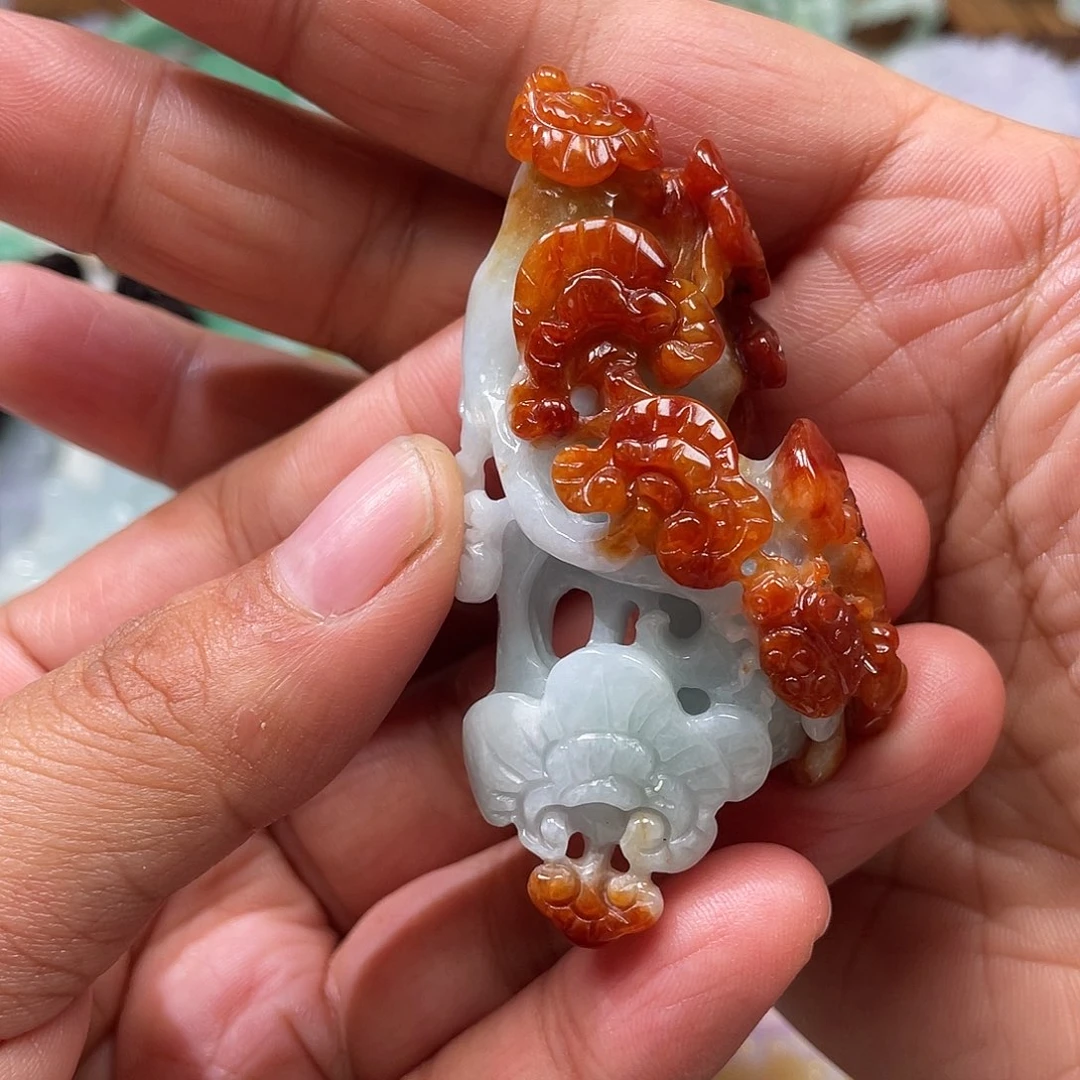 颈饰未镶嵌翡翠小*怪