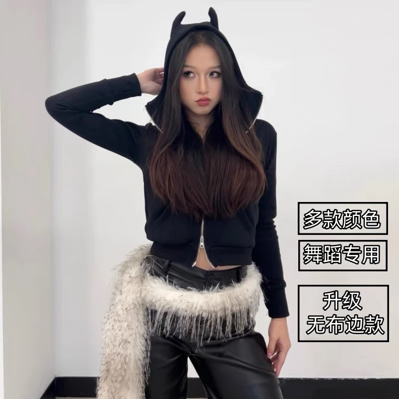 毛毛腰带毛绒腰链爵士舞屁帘女秋冬辣妹毛茸茸腰搭造型百搭亚配饰