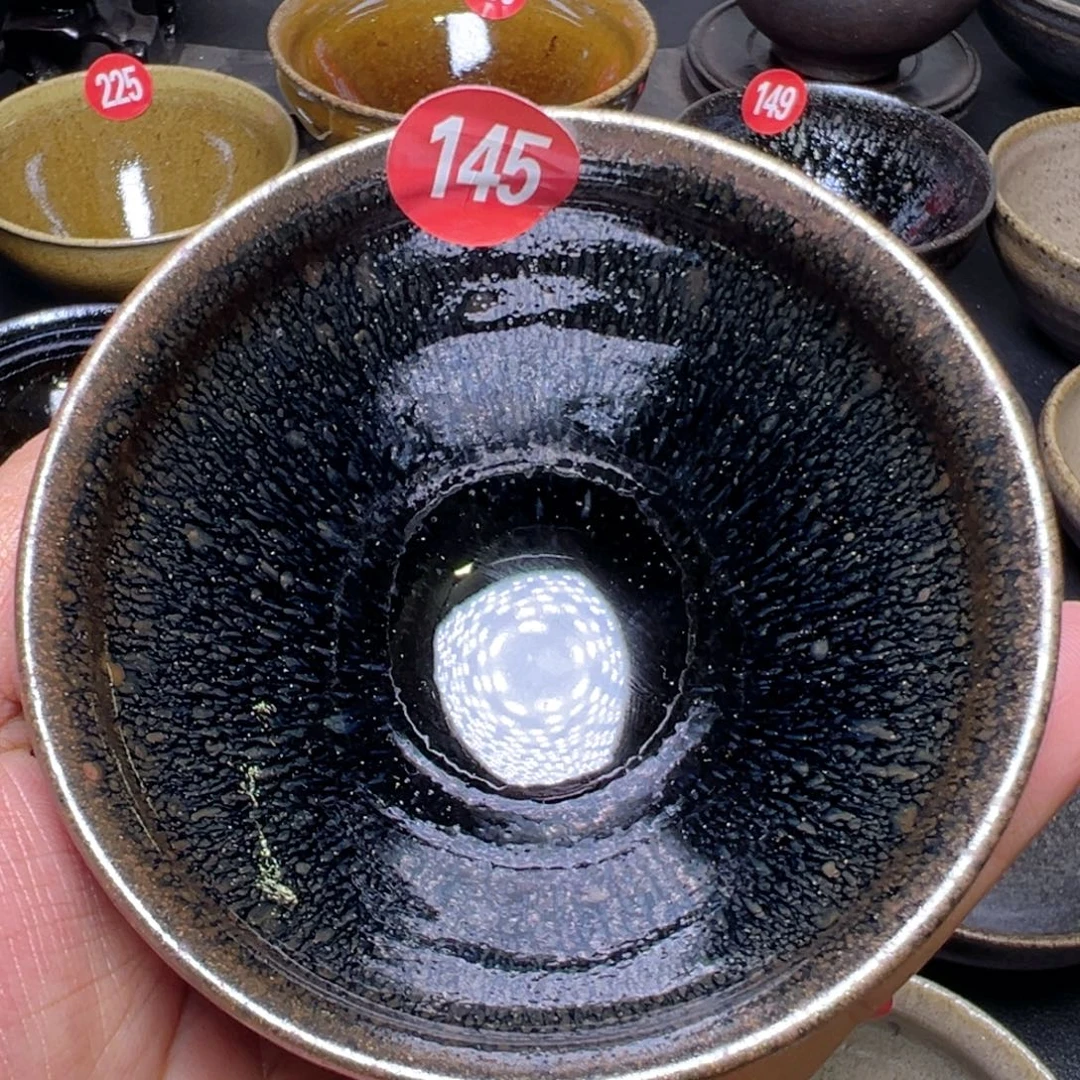 茶盏青御坊龙窑柴烧茶盏