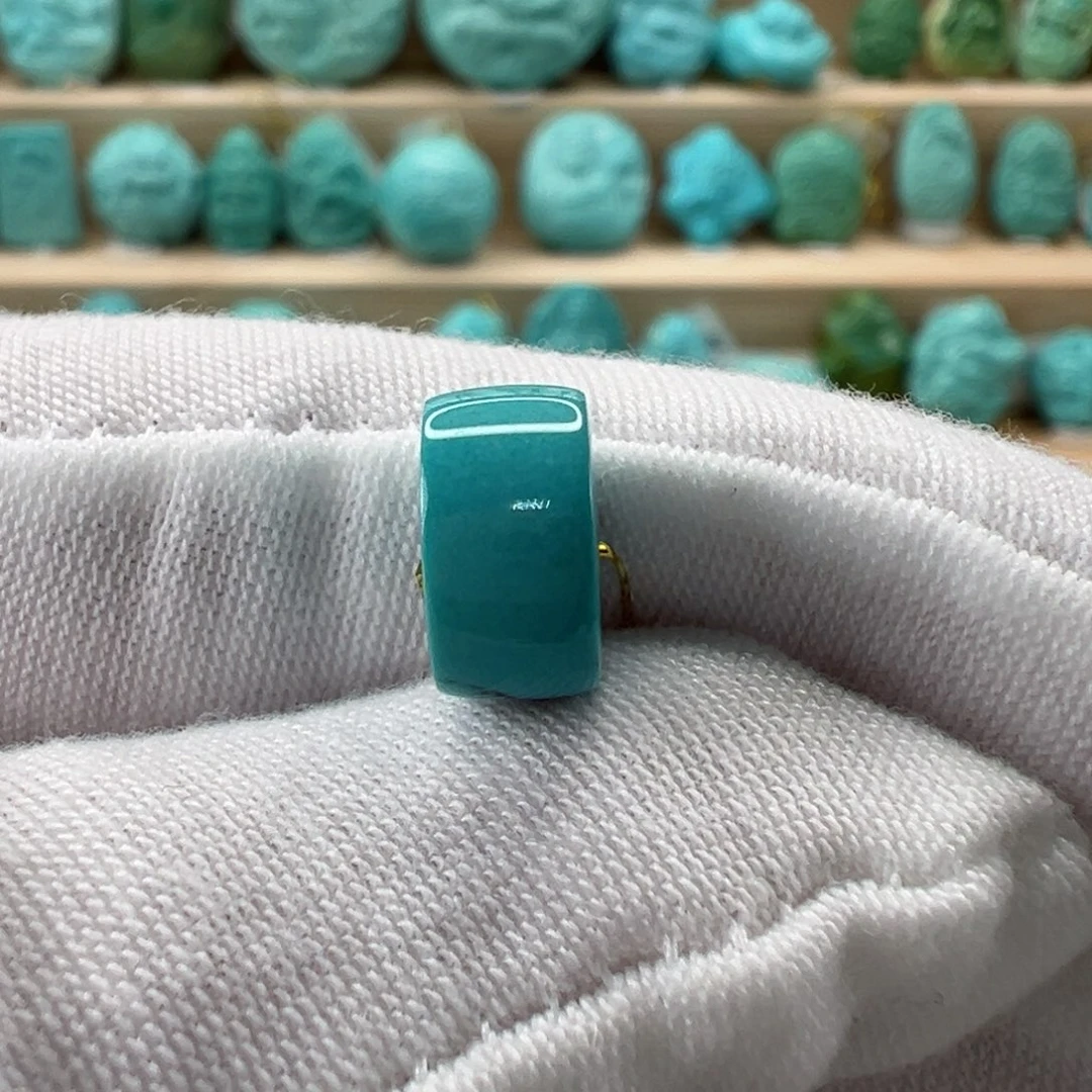 未镶嵌绿松石直切珠10.3x5.5mm