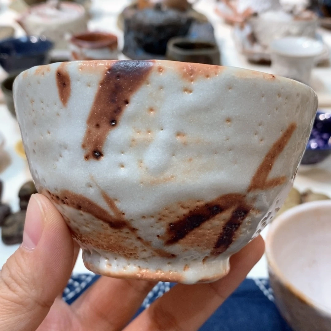 柴烧侘寂粗陶茶具