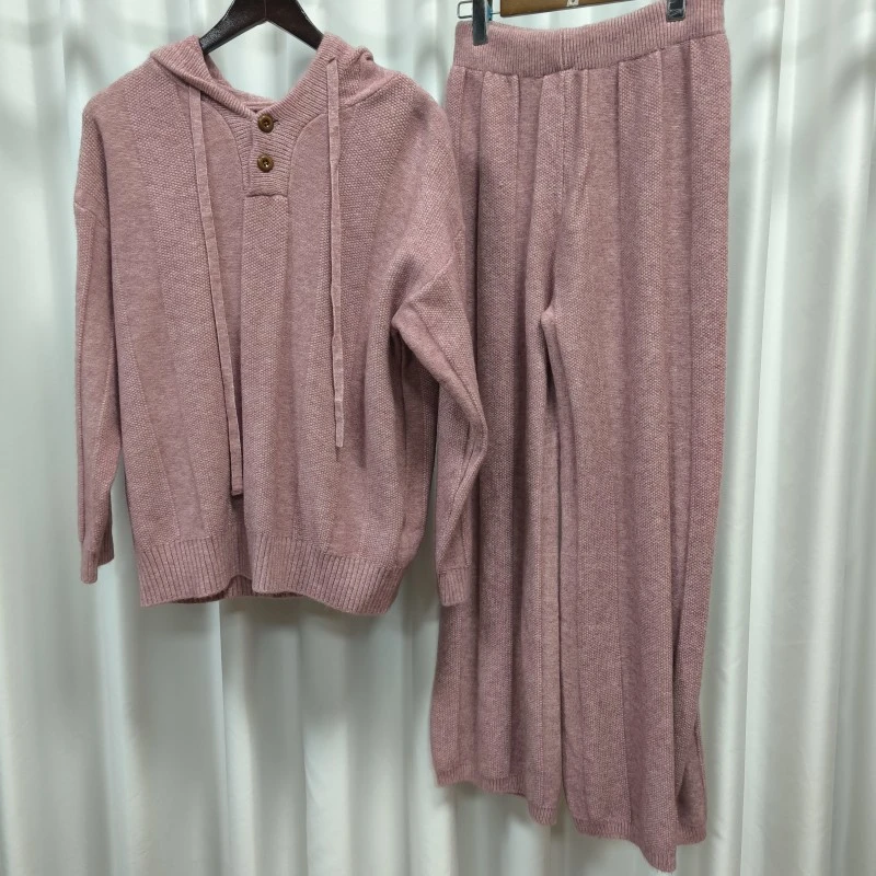 绘系列 S470 女装春休闲针织衫套装粉色