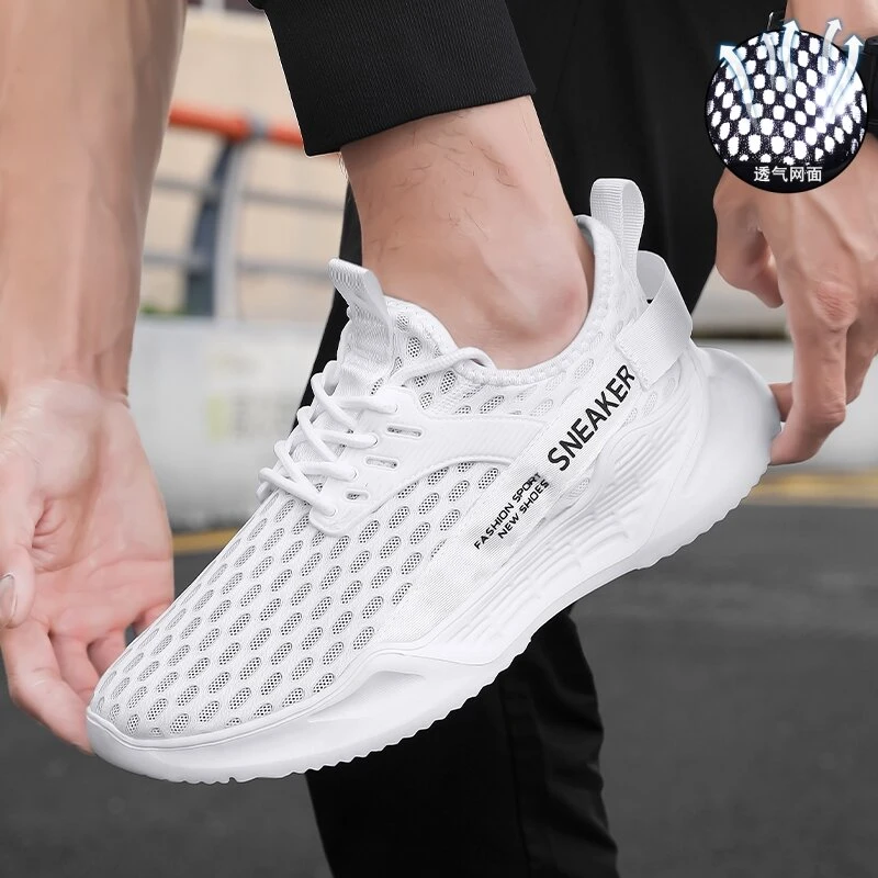 夏季修面皮透气低跟沙滩网面鞋网鞋潮鞋男士薄款软底39-46吗