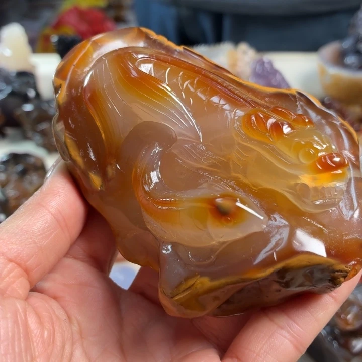 玛瑙/玉髓未镶嵌吊坠(不含链)