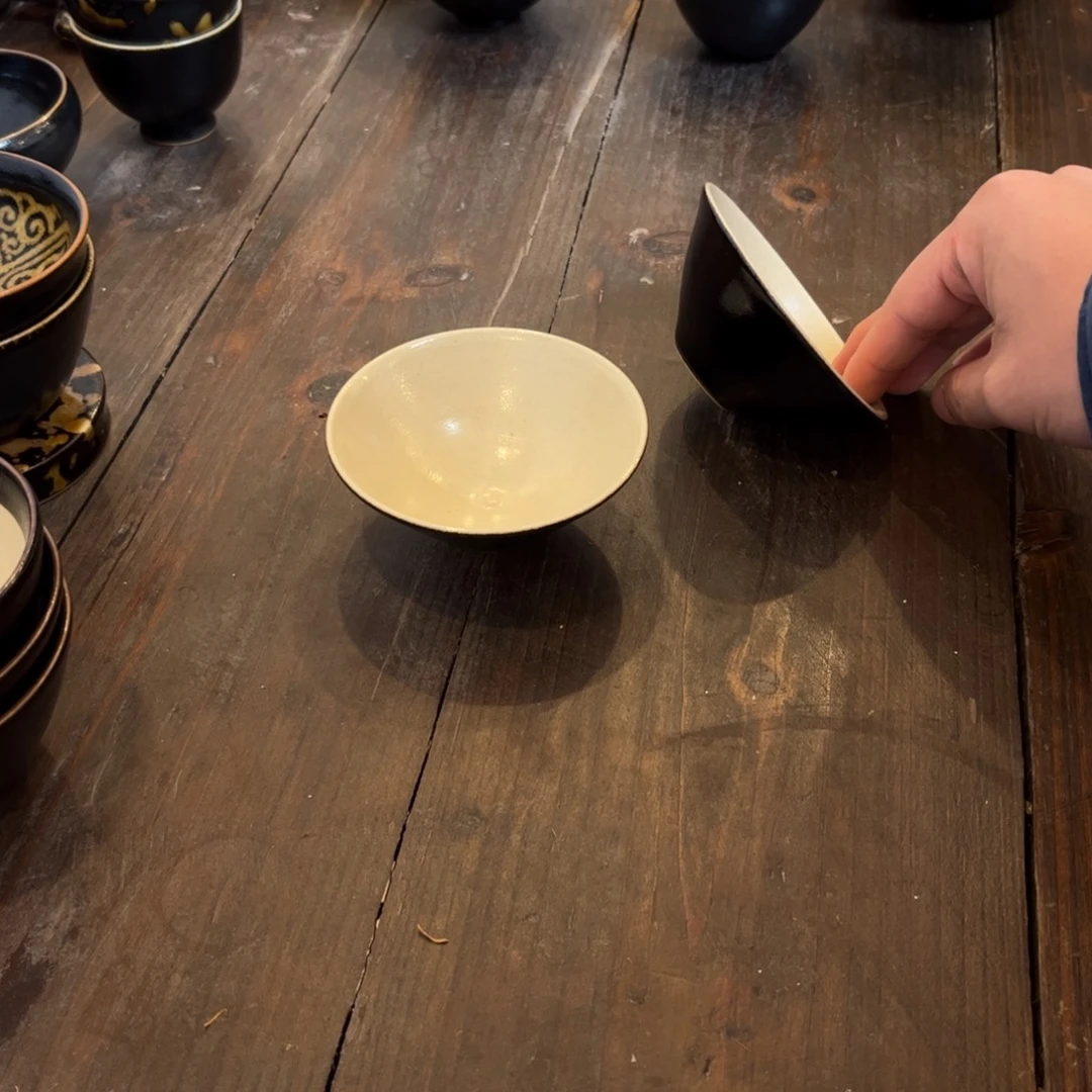 茶盏吉州窑柴窑放漏杯