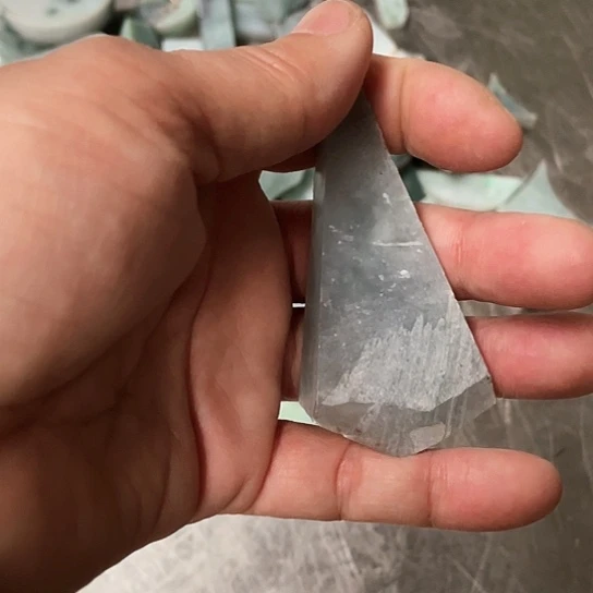 翡翠散珠微*F天然翡翠石