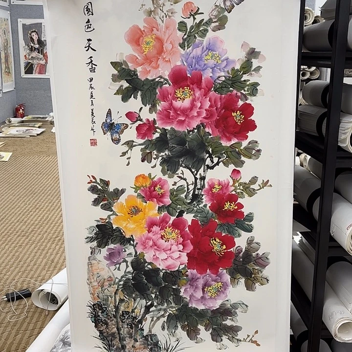 国画花鸟的翅膀和翅膀是白色140.70