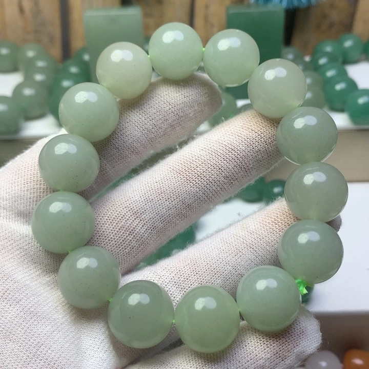 东陵石未镶嵌手链东陵玉珠子手链圆