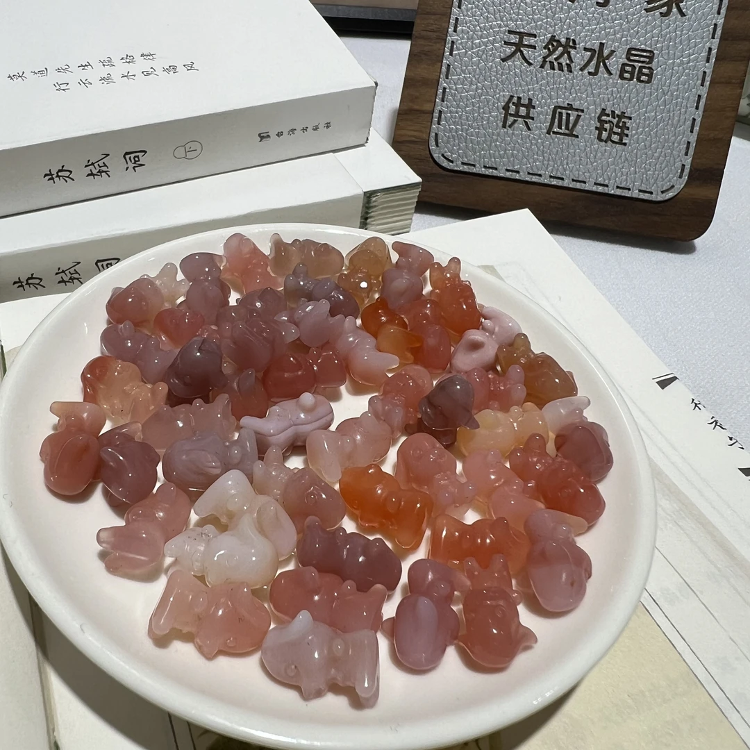 【月月家】C163 盐源雕刻小狗多样性发其一