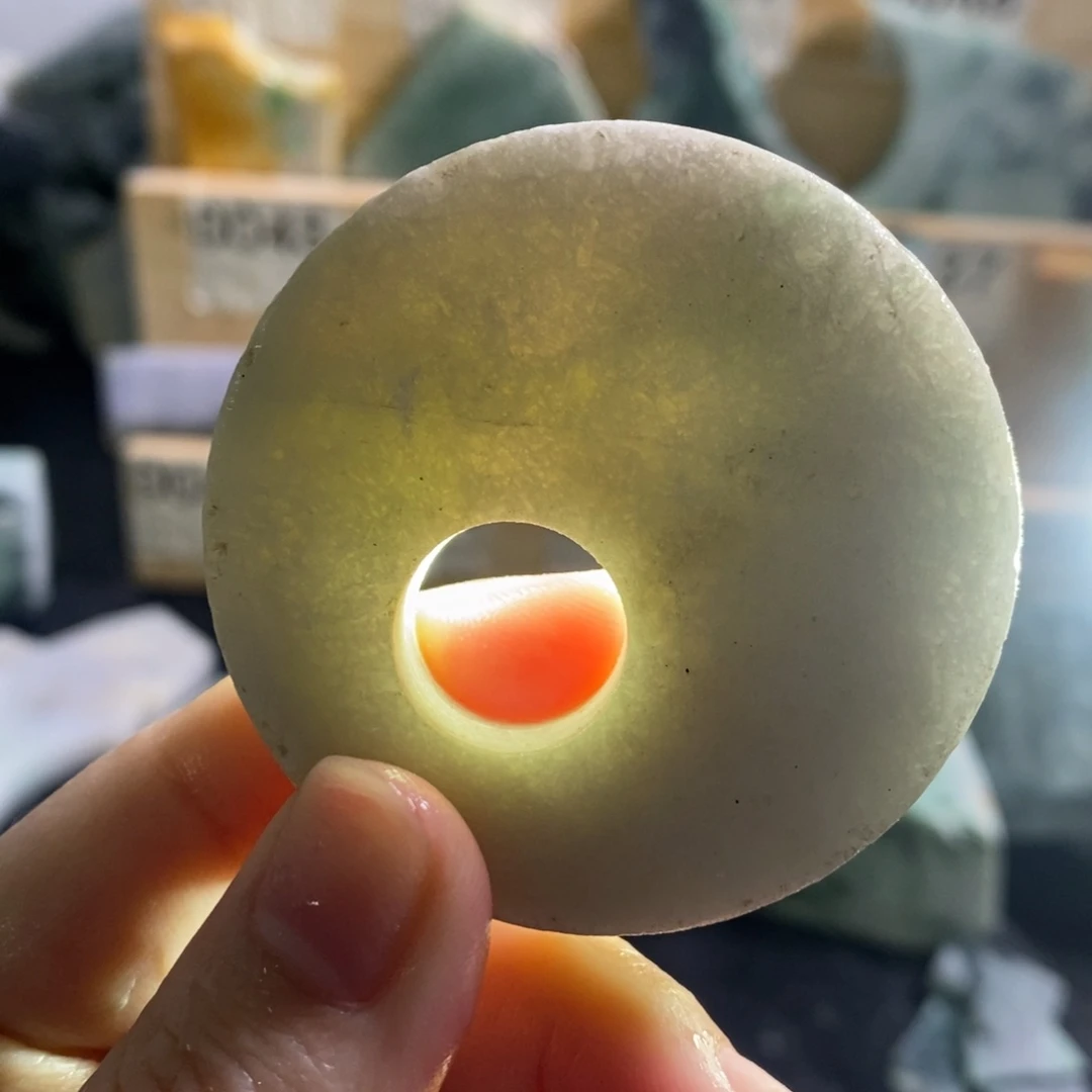 颈饰未镶嵌翡翠天然翡翠