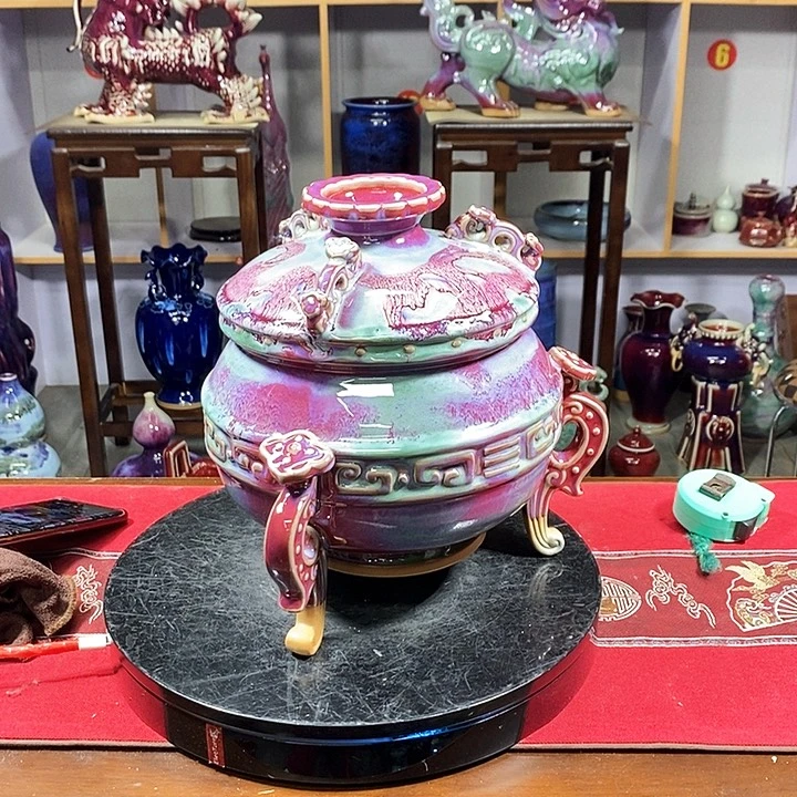 瓶中国神垕精品钧瓷