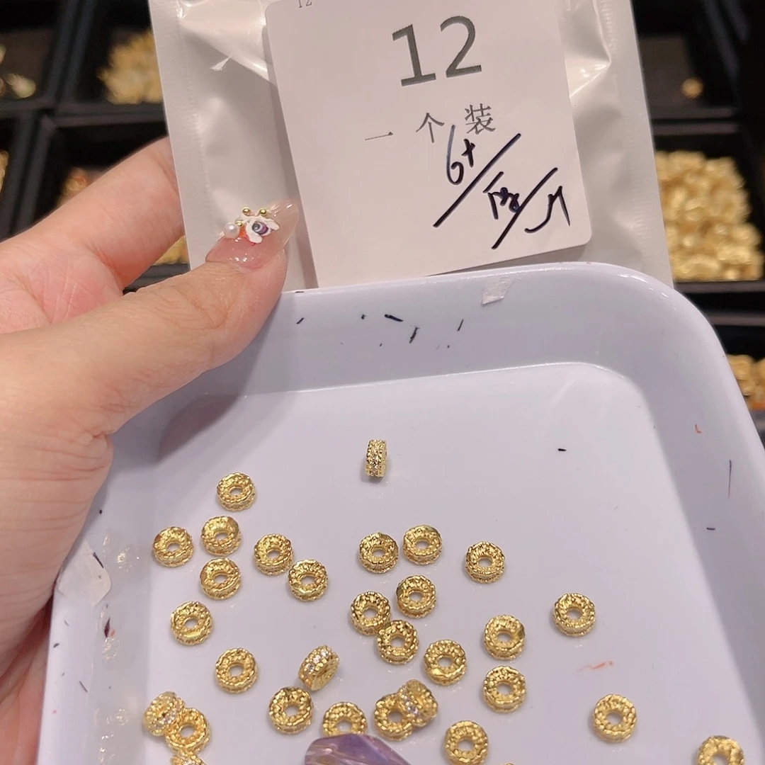 紫晶珠宝半成品银S925镀金镶嵌12