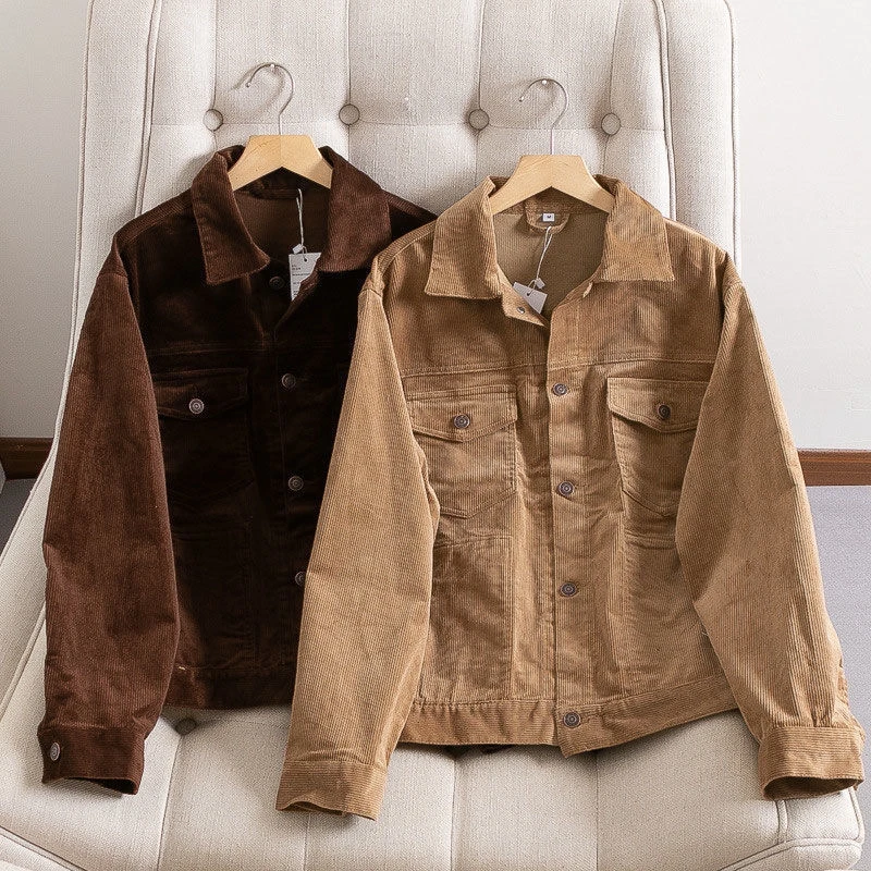 男女同款｜春夏季夹克宽松休闲灯绒外套