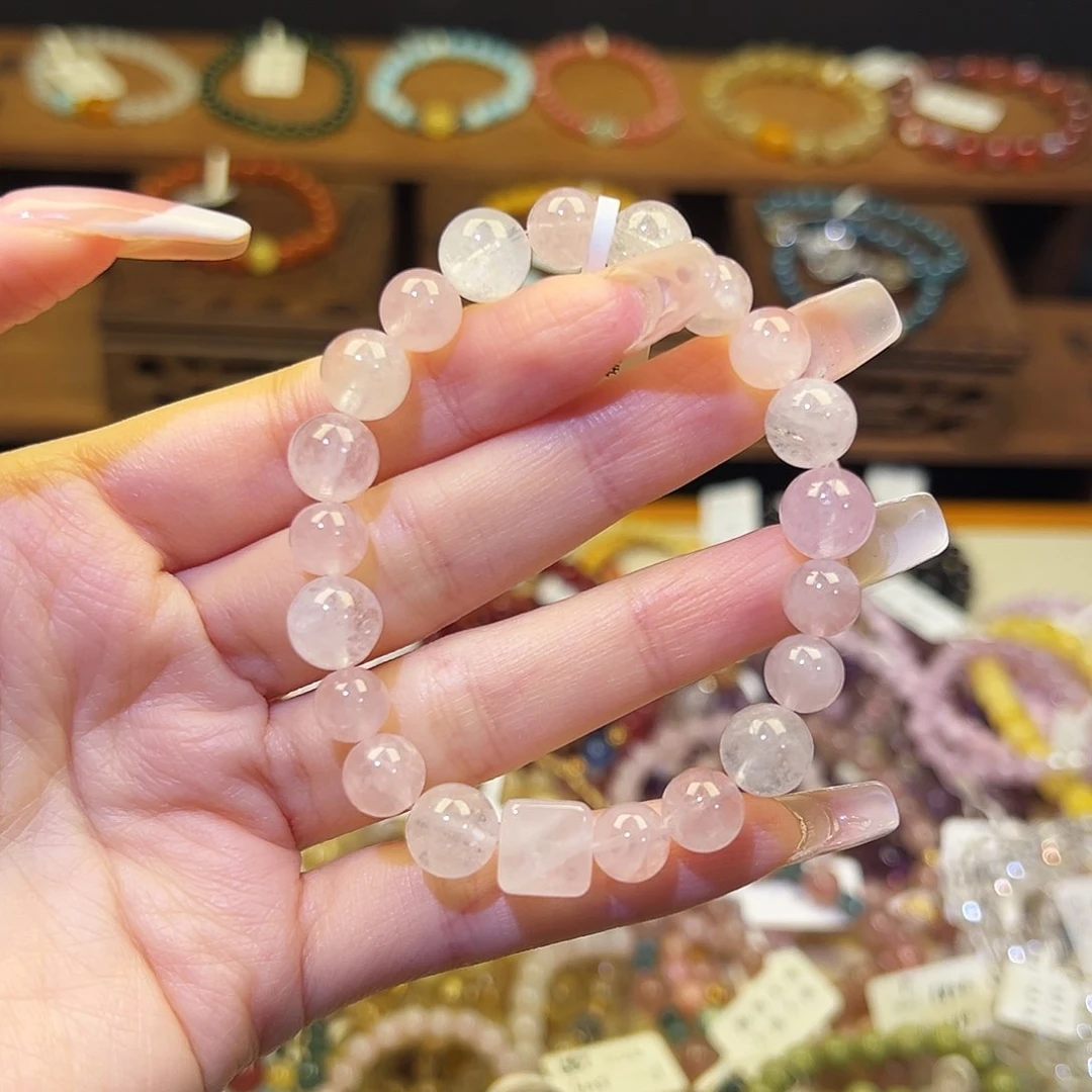 烟晶手链银S925镶嵌摩根7920