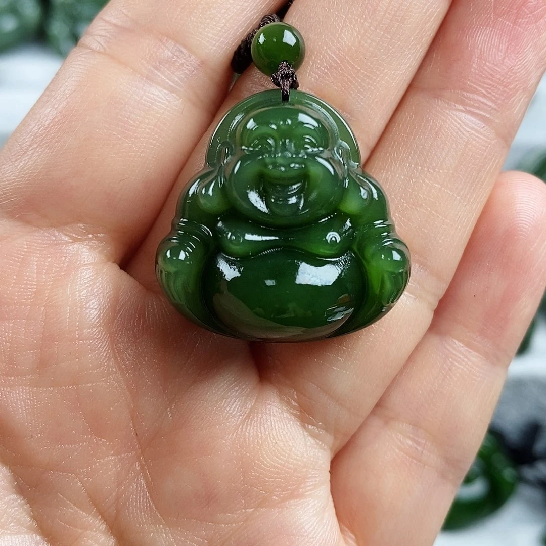 颈饰未镶嵌和田玉（碧玉）27mm