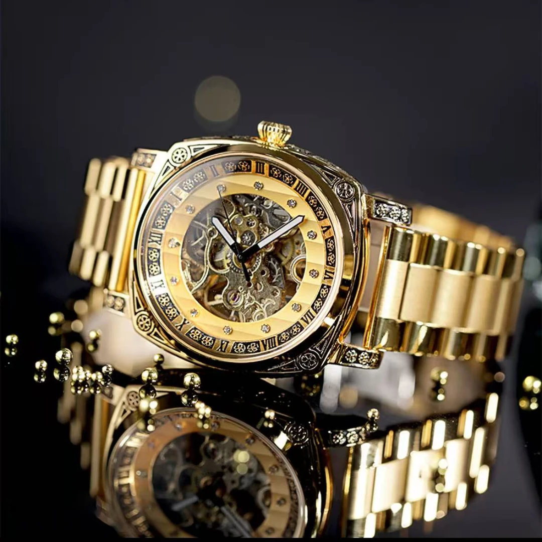 镂空机械手表女品牌正品女士男款2025新款机械表小众轻奢女式女表