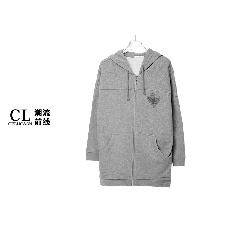 K5SBZ166#冬季新款韩系宽松厚棉服女老鹰设计感棉衣外套