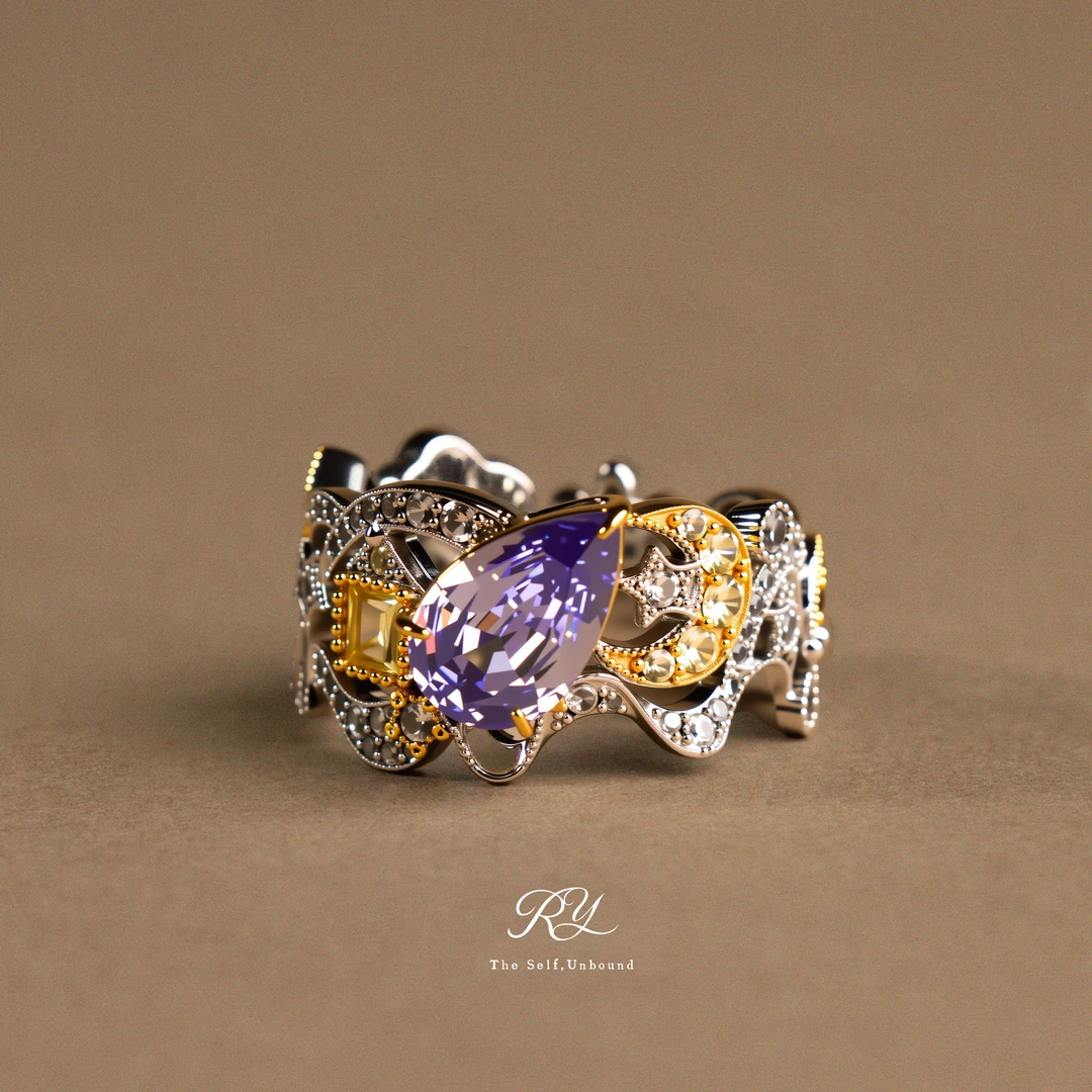 铜合金戒指 D’amour【圣礼之歌】原创设计童话圣诞系列