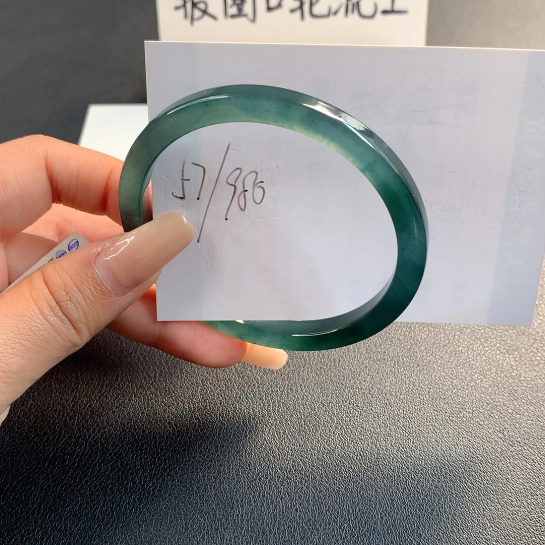 翡翠未镶嵌手镯天然翡翠