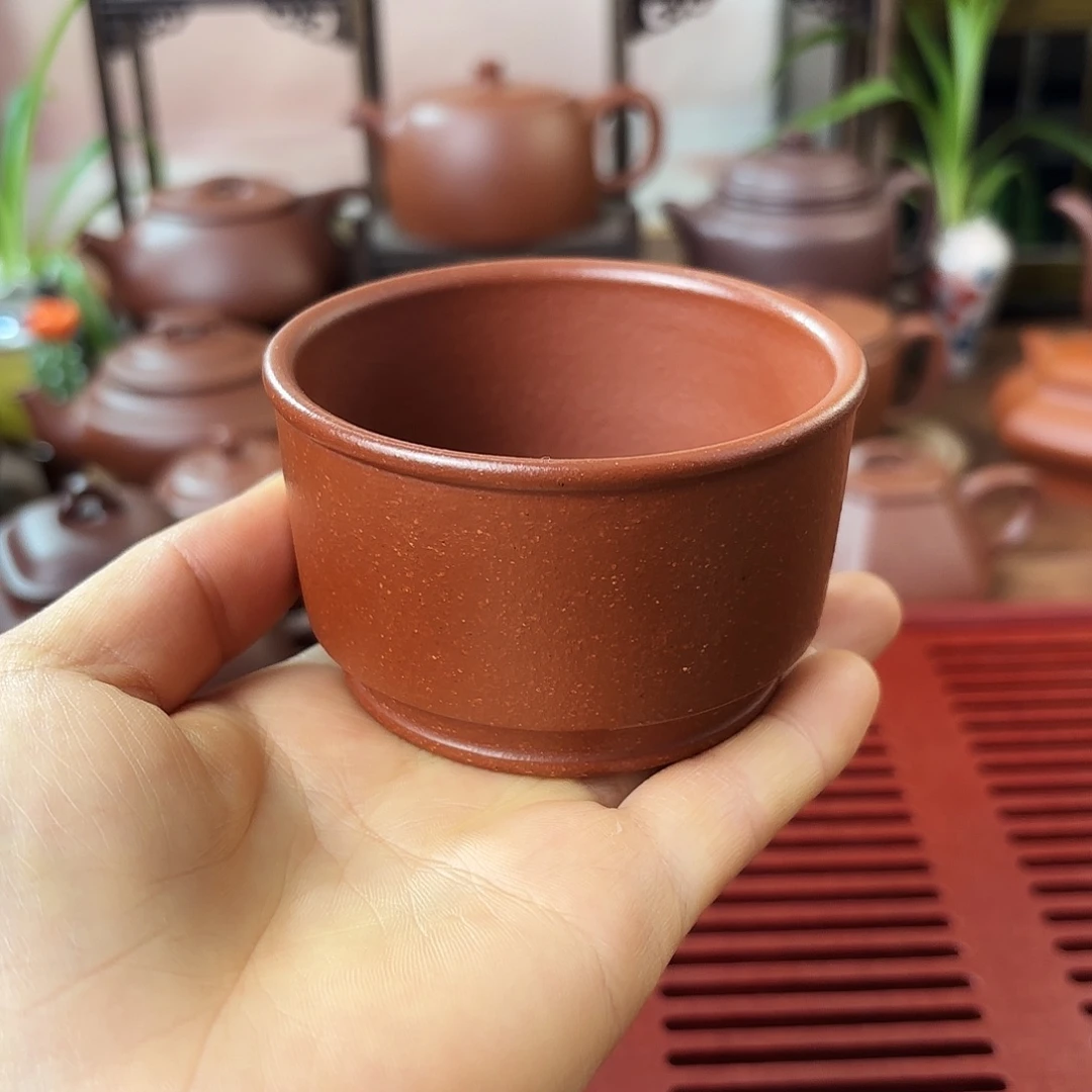 紫砂茶壶主人杯底槽清汉君杯120cc