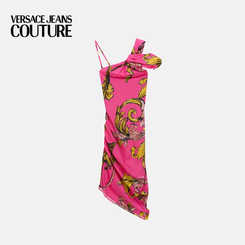 【季末优惠】VERSACE JEANS COUTURE Outline Barocco迷笛连衣裙